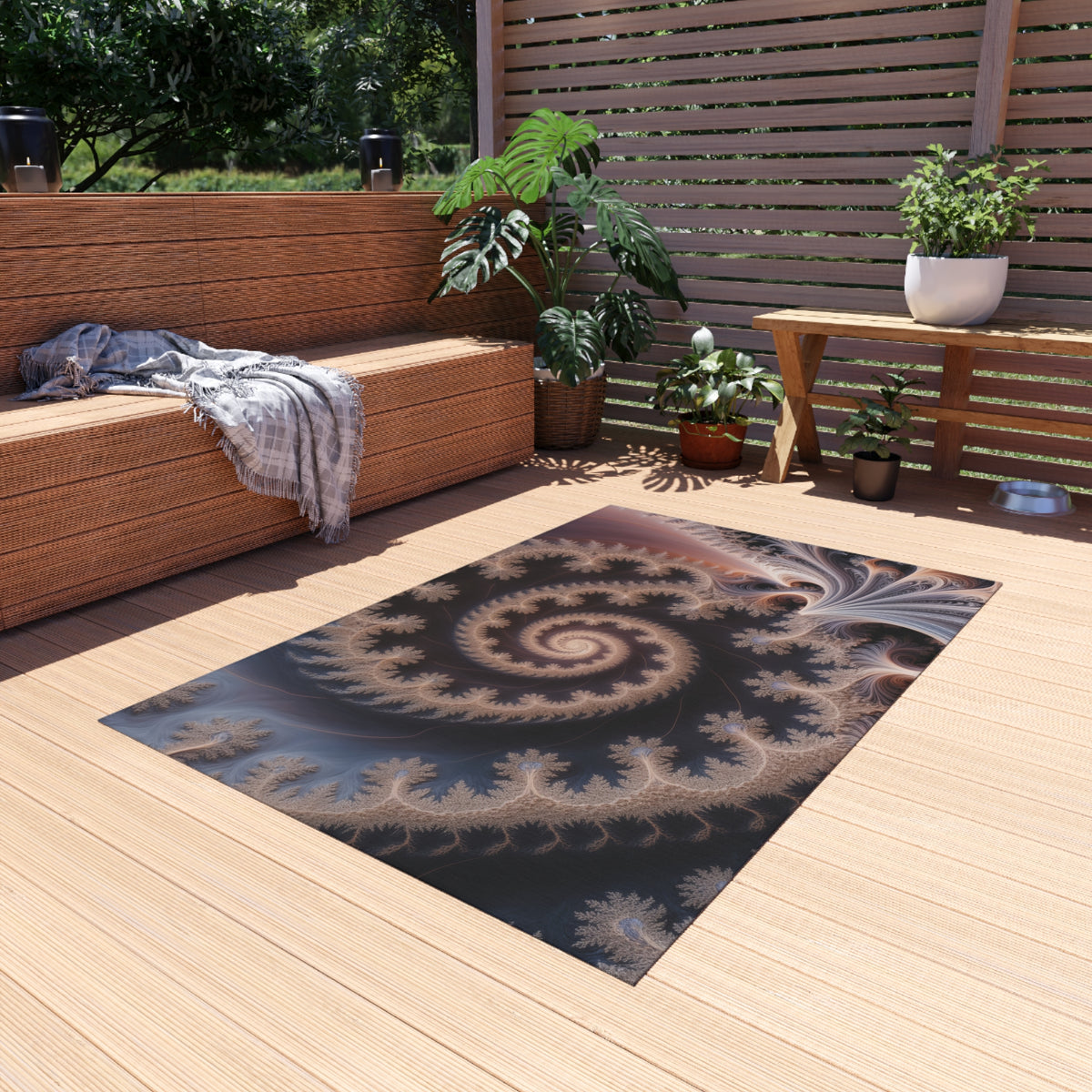 Tapis de salon Courbe de Péano-Vicsek