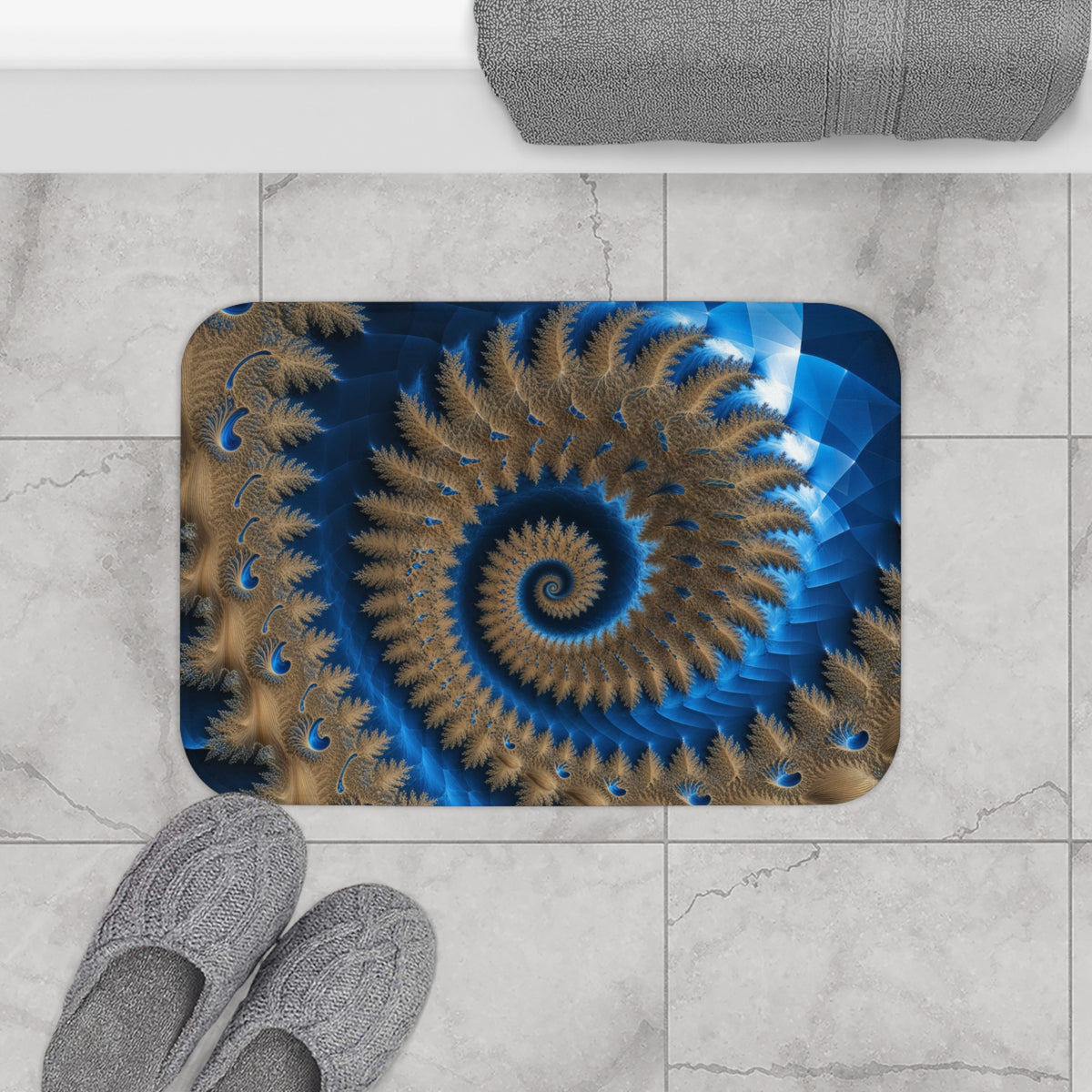Tapis de bain Courbe de Lévy
