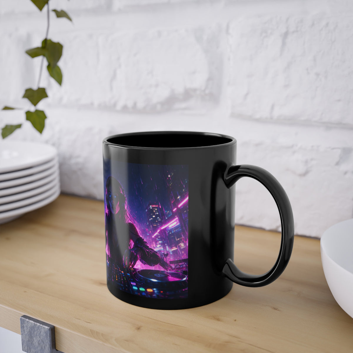 Mug Cyberpunk DJ en Transcendance