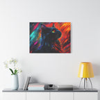 Tableau Chat Noir Rêveur