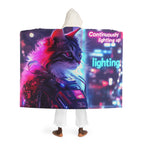 Plaid à Capuche Chatte Armure Lumineuse