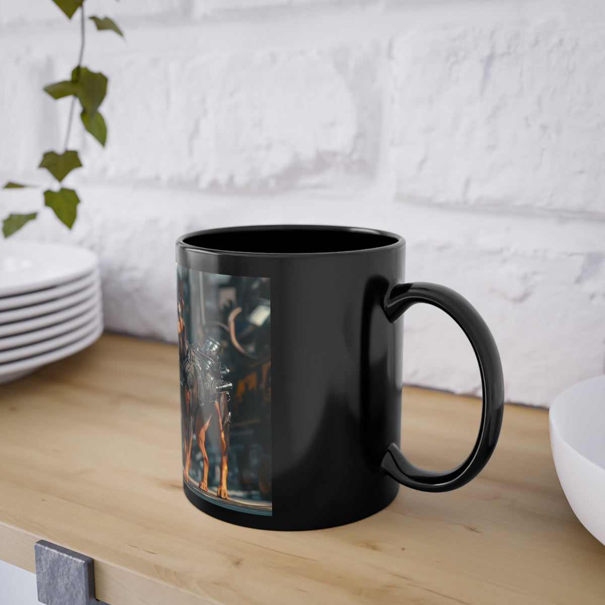 Mug Dobermann Tactique Cyberpunk