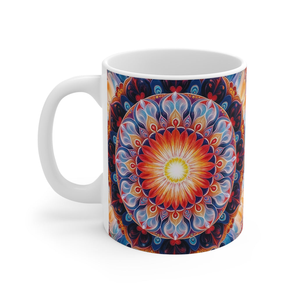 Mug blanc Mandala de la Compassion
