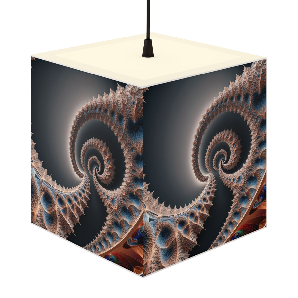 DECO - Lampe Cubique Fractale Courbe de Van-Der-Waerden