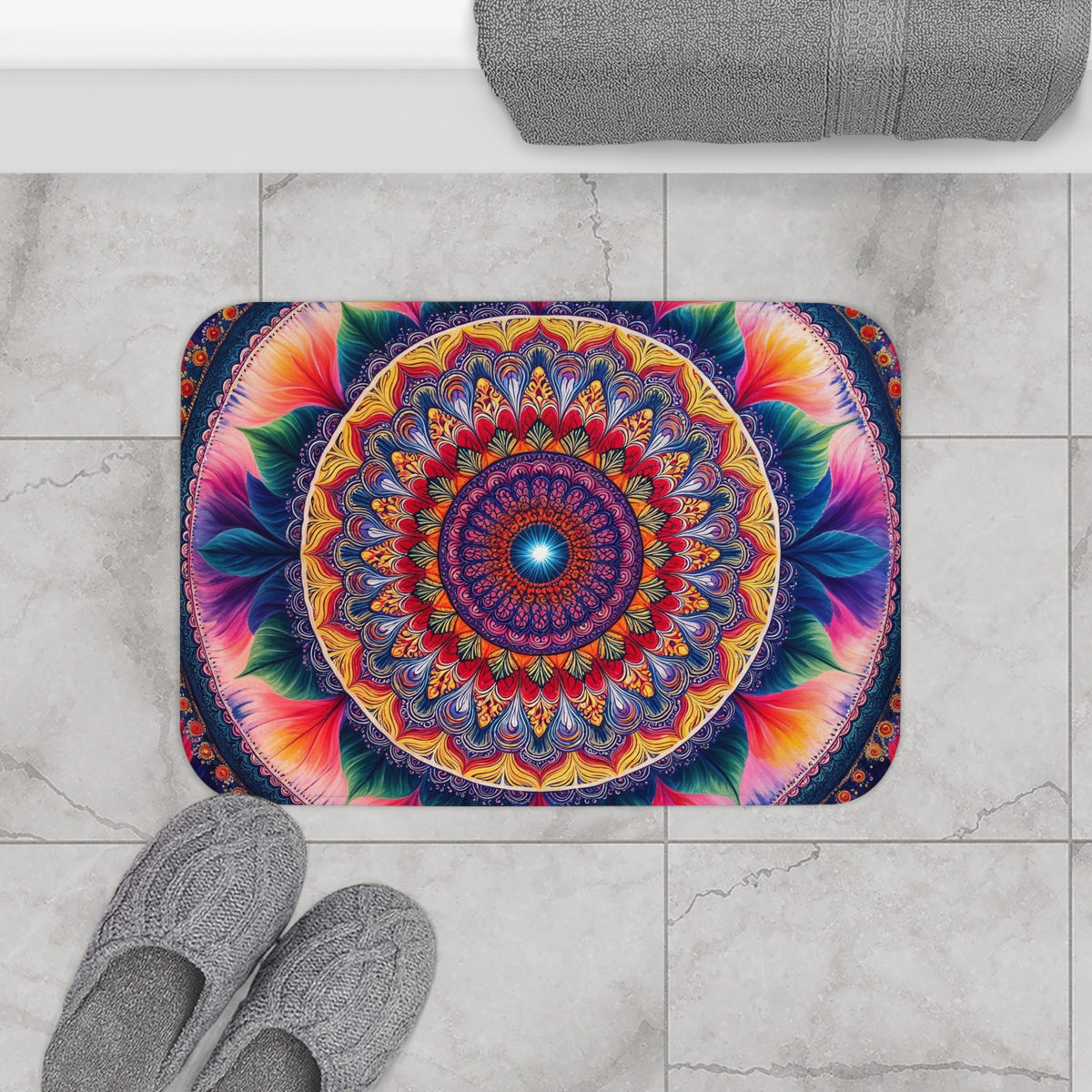 Tapis salle de bain Mandala de l'Inspiration