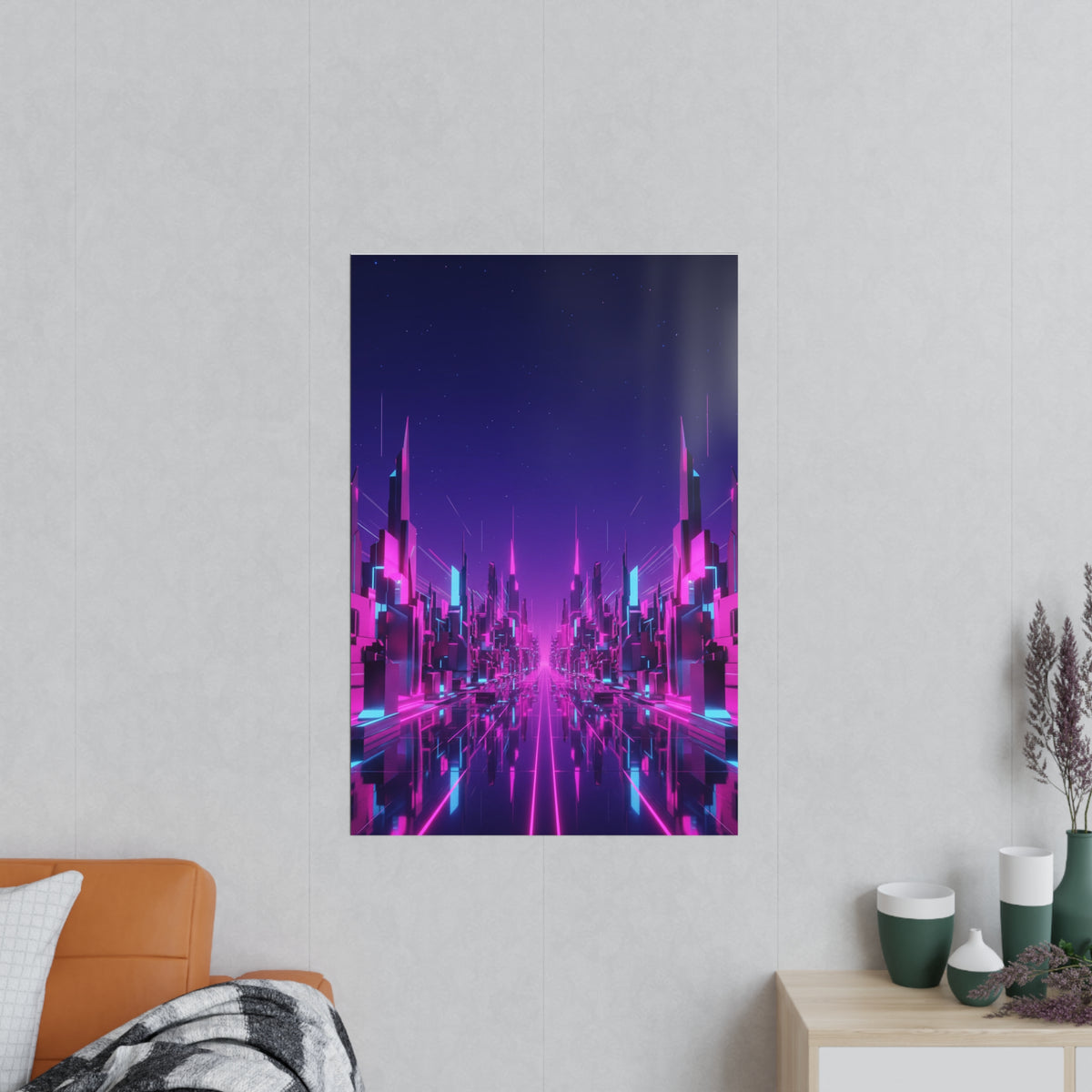 Poster Métropole Néon