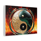 Tableau Yin Yang Enflammé
