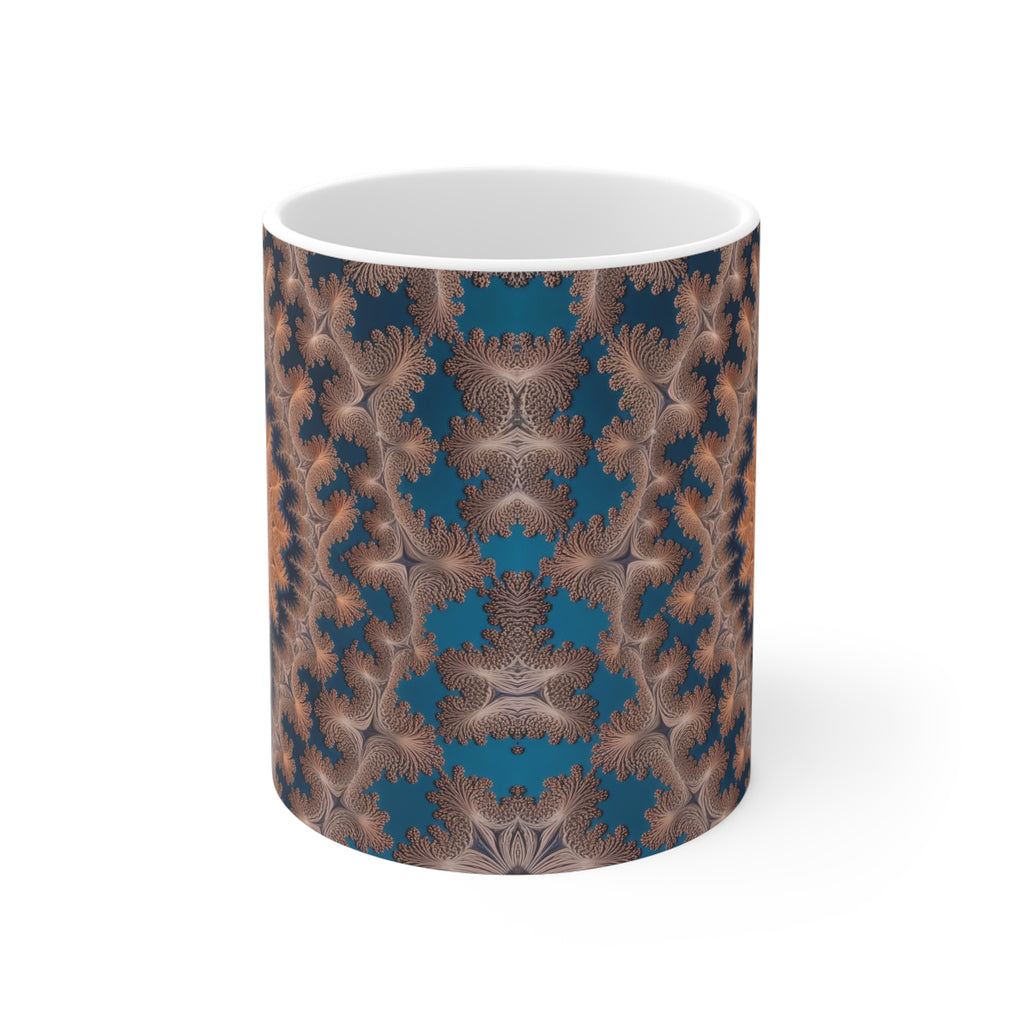 Mug blanc Fractal Structures de Sirpinski
