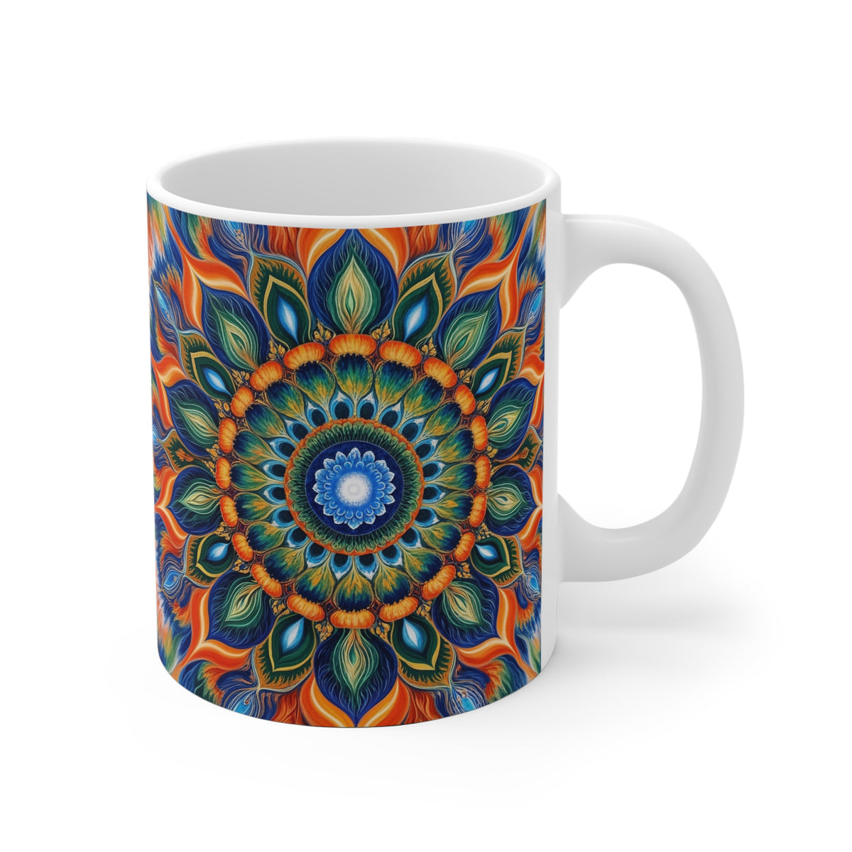 Mug blanc Mandala de la Protection Energétique