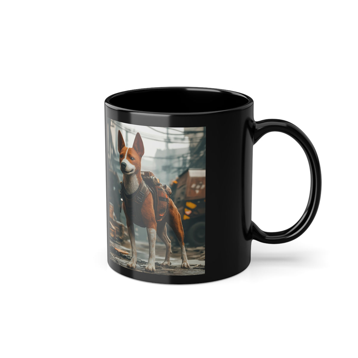 Mug Cyberpunk Chien Basenji
