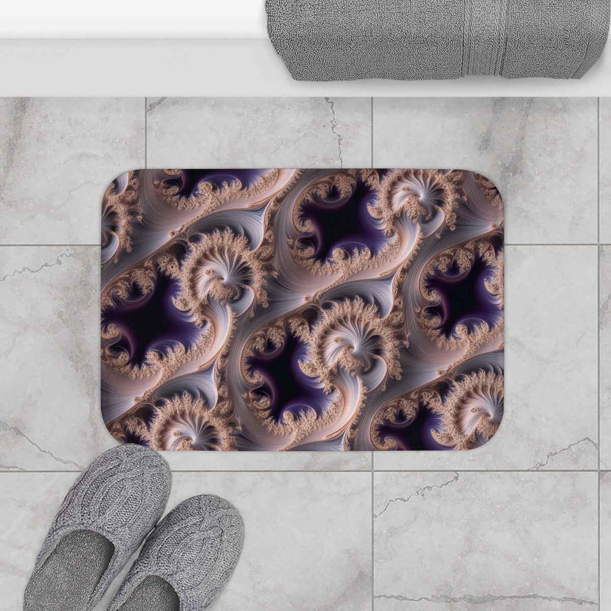 Tapis de bain Courbe de Hilbert-Sierpinsky