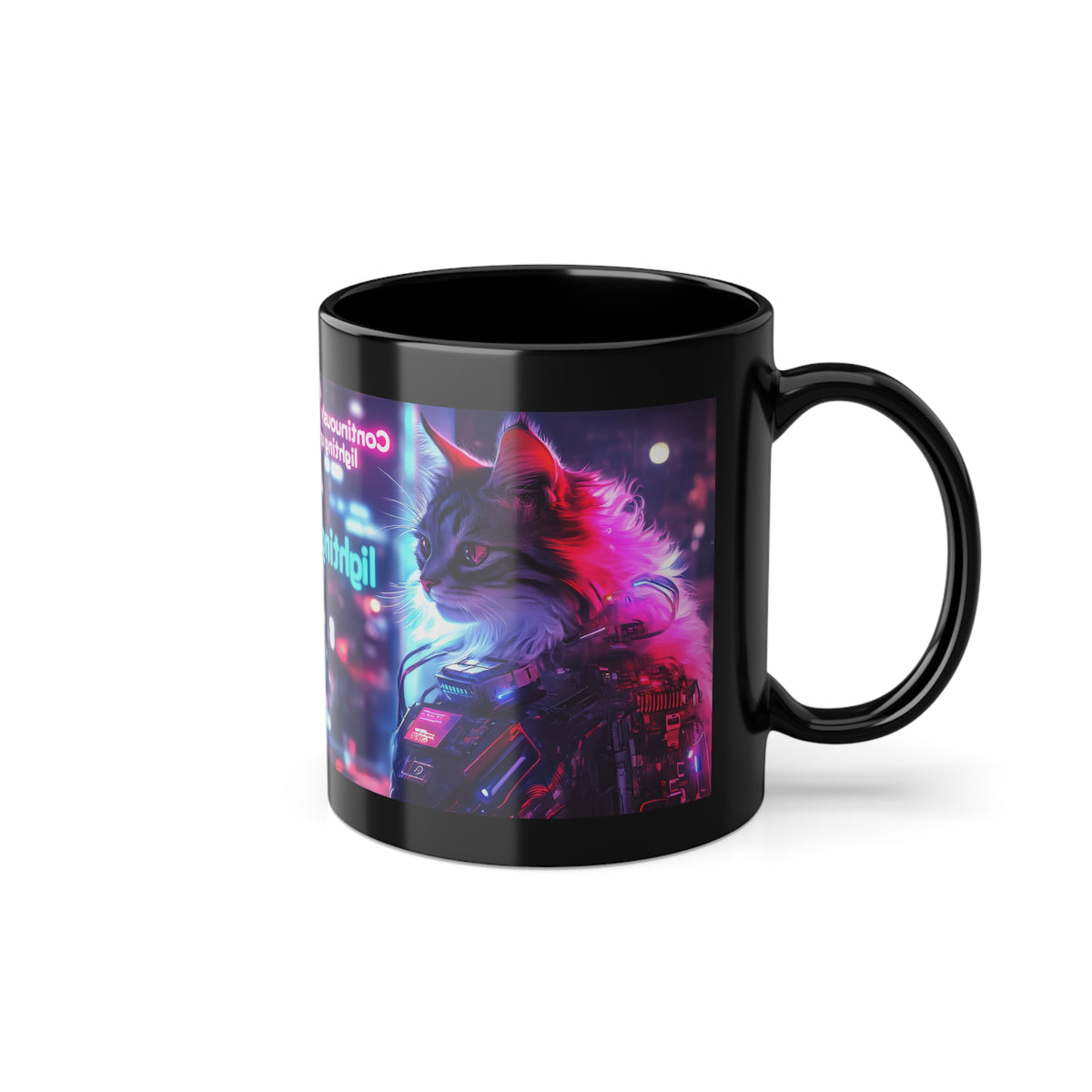 Mug Chatte Humanoïde Illuminée