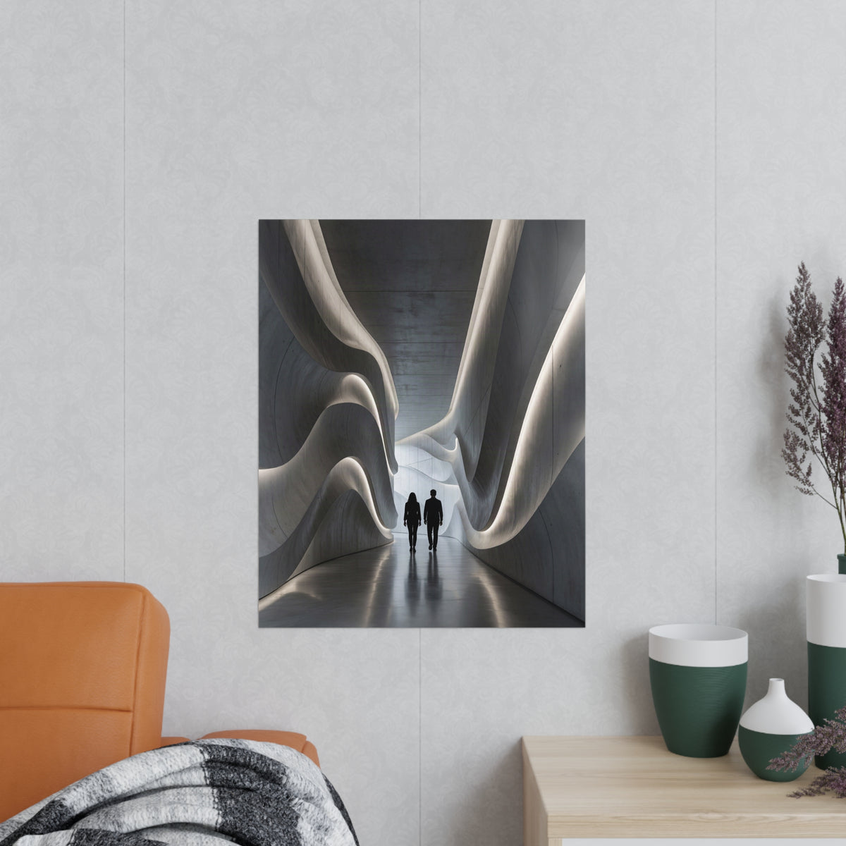 Poster Couloir Futuriste