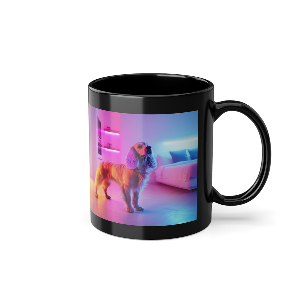 Mug Cocker-Spaniel Neon-Lights