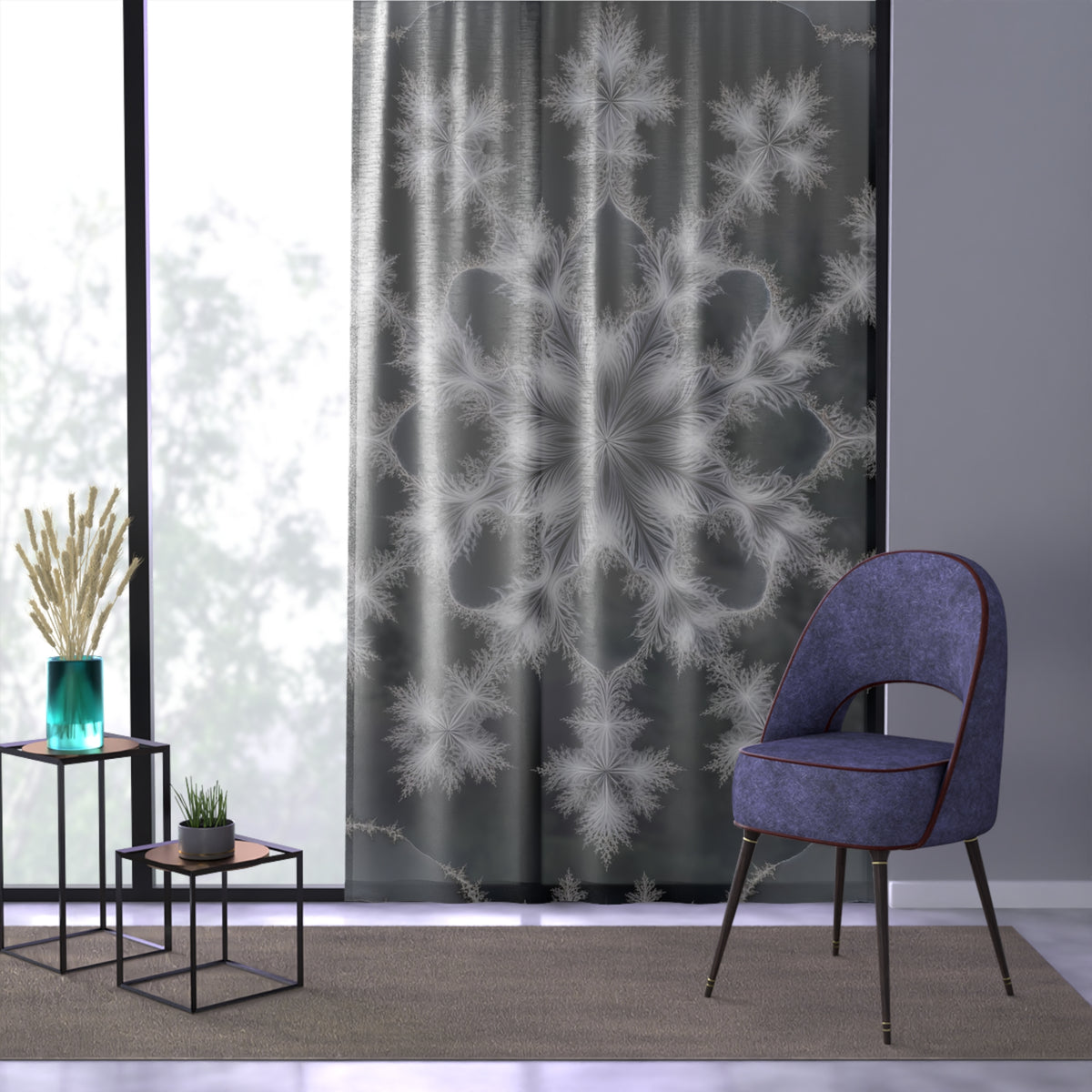 Rideau Fractale de Vicsek-Snowflake