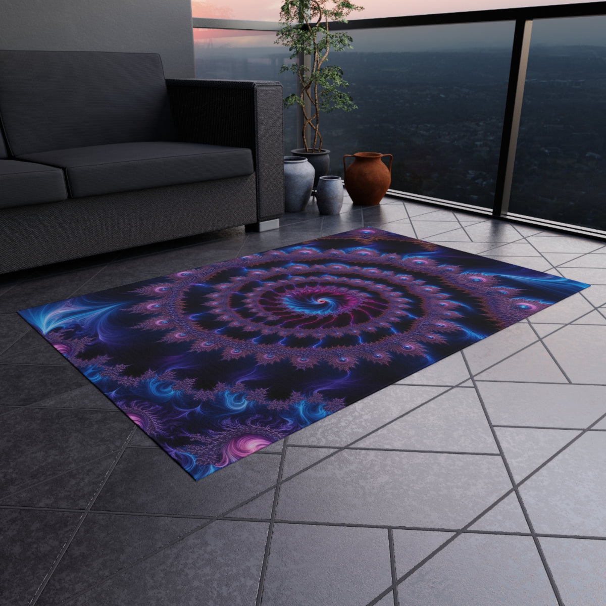 Tapis de salon Courbe de Ship-Mandelbrot