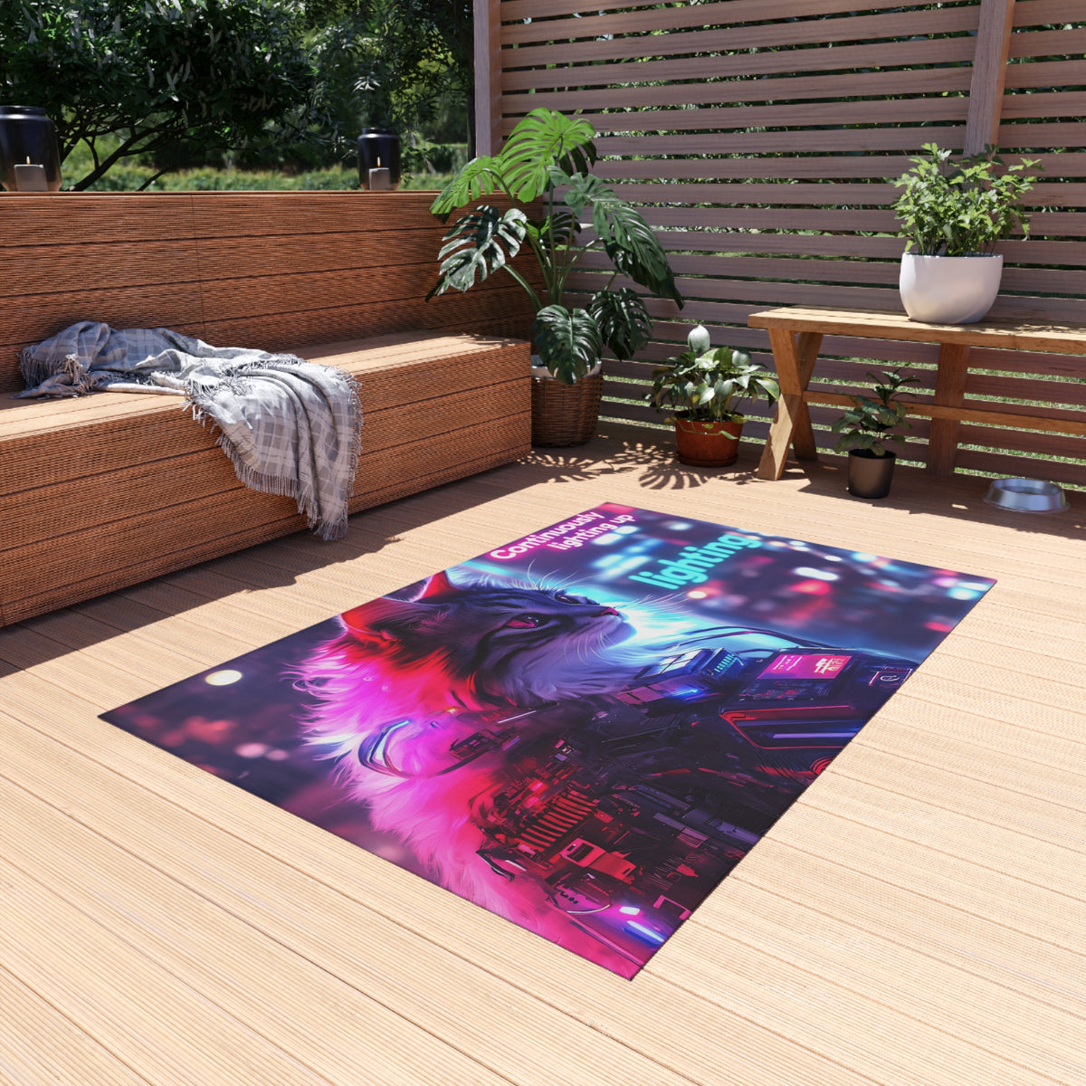 Tapis de salon Chatte Continuous Lighting
