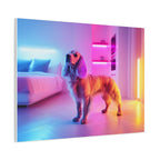 Tableau Cocker Spaniel Chambre Néon Lights