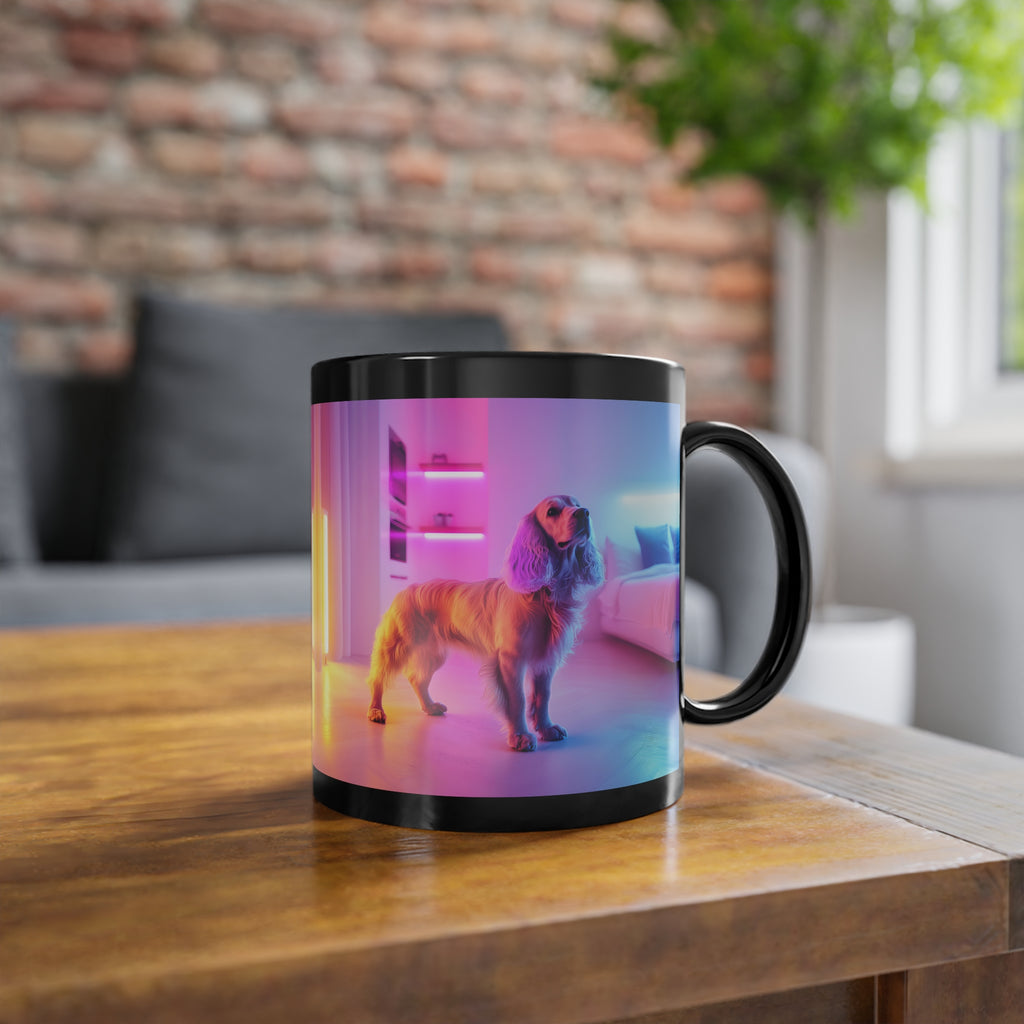 Mug Cocker-Spaniel Neon-Lights