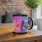 Mug Cocker-Spaniel Neon-Lights