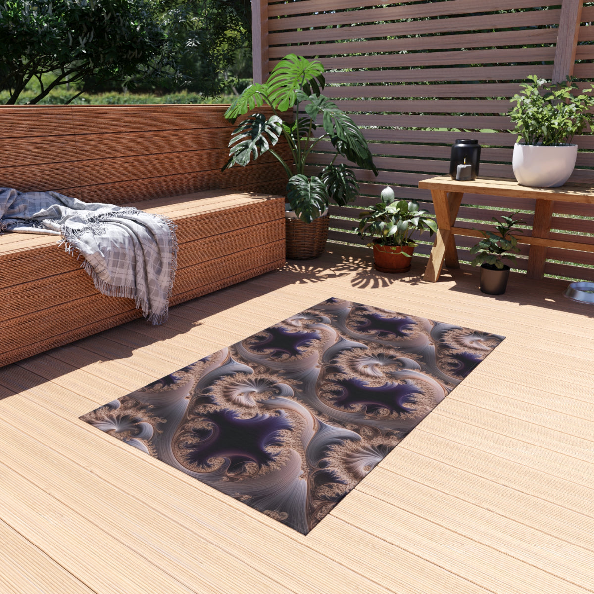Tapis de salon Courbe de Hilbert-Sierpińsky