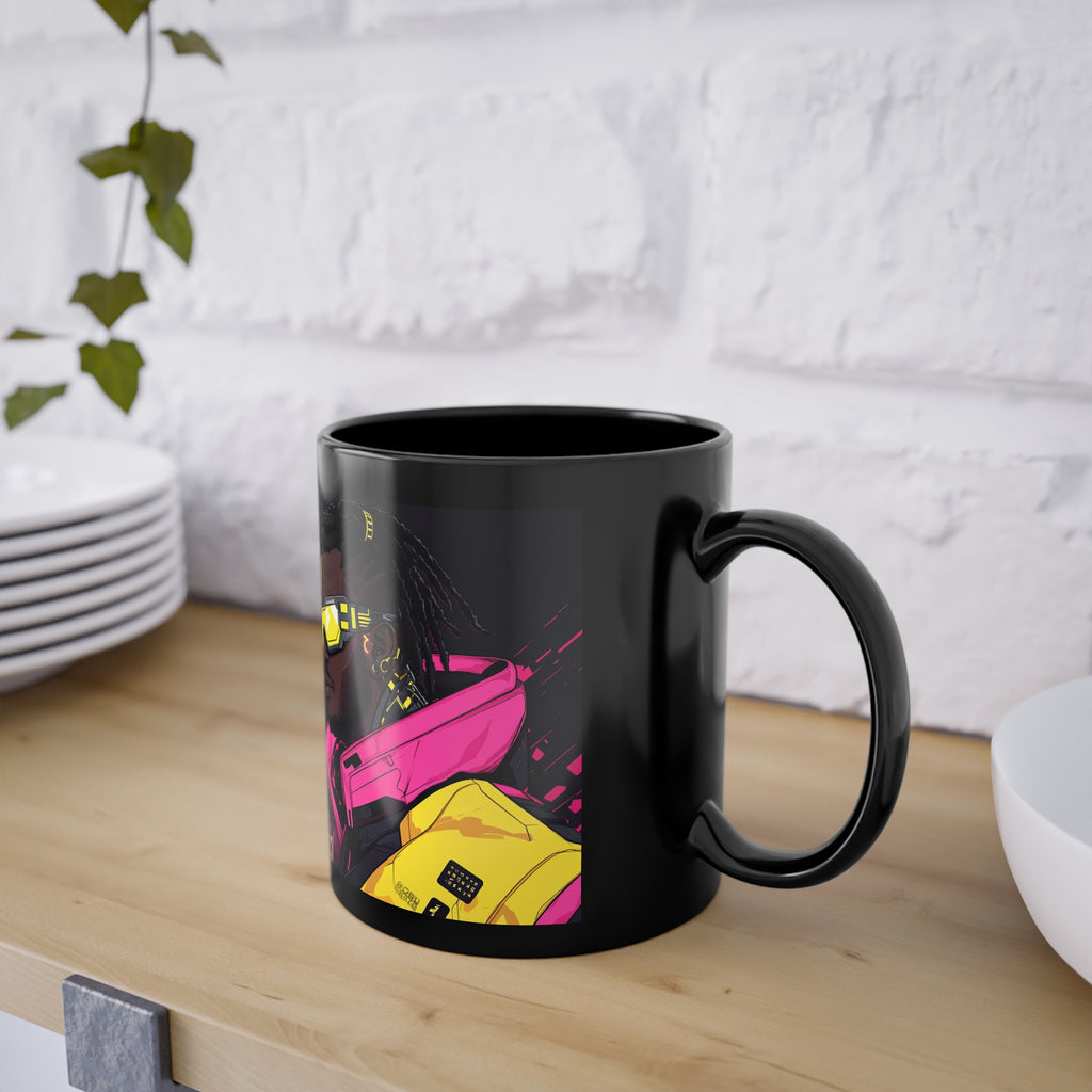 Mug Noir Cyberpunk Streetwear du Futur