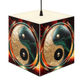 DECO - Lampe Cubique ZEN Yin Yang Marbré Enflammé