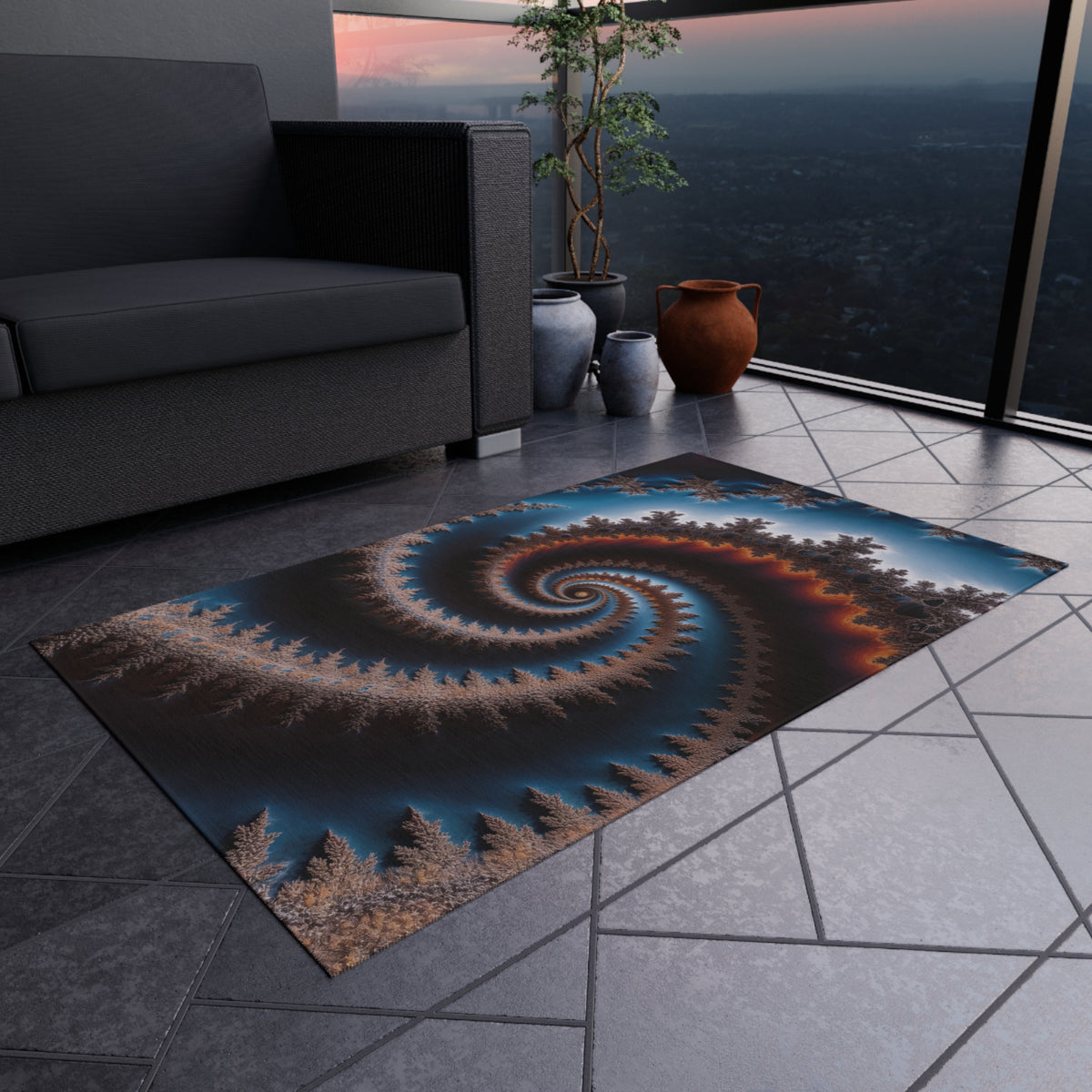 Tapis de salon Courbe de Moore