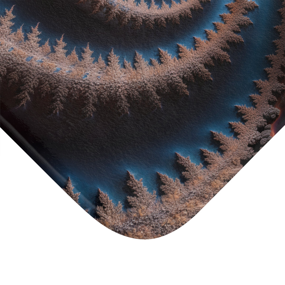 Tapis salle de bain Courbe Fractale de Moore