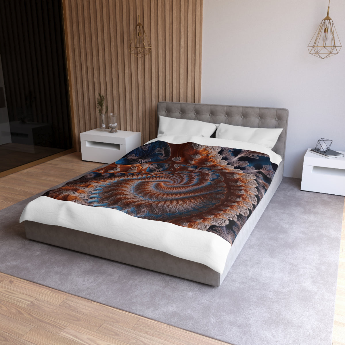 Housse de couette Fractale de Julia-Mandelbrot
