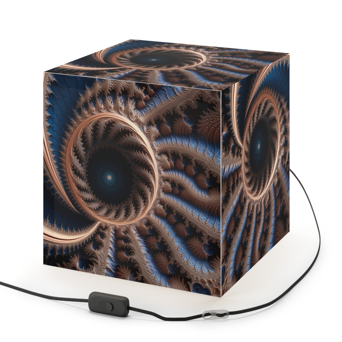 DECO - Lampe Cubique Fractale Courbe de Julia-Quasi