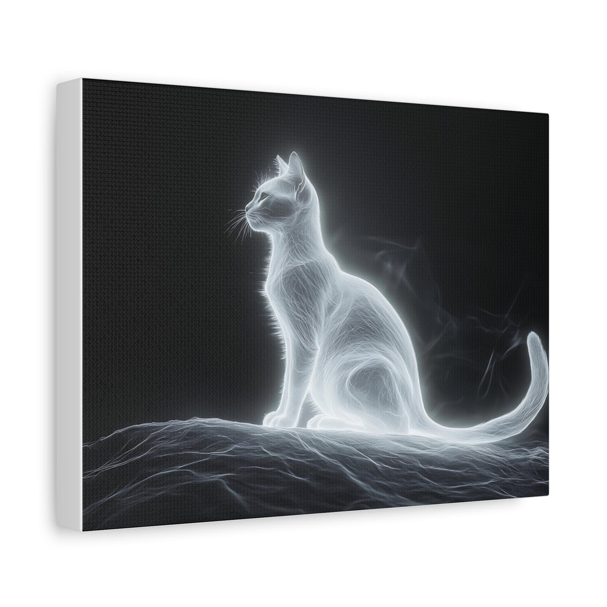 Tableau Silhouette Spectrale de Chat
