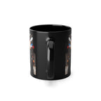 Mug Noir Cyberpunk Robot Armure Métalisée