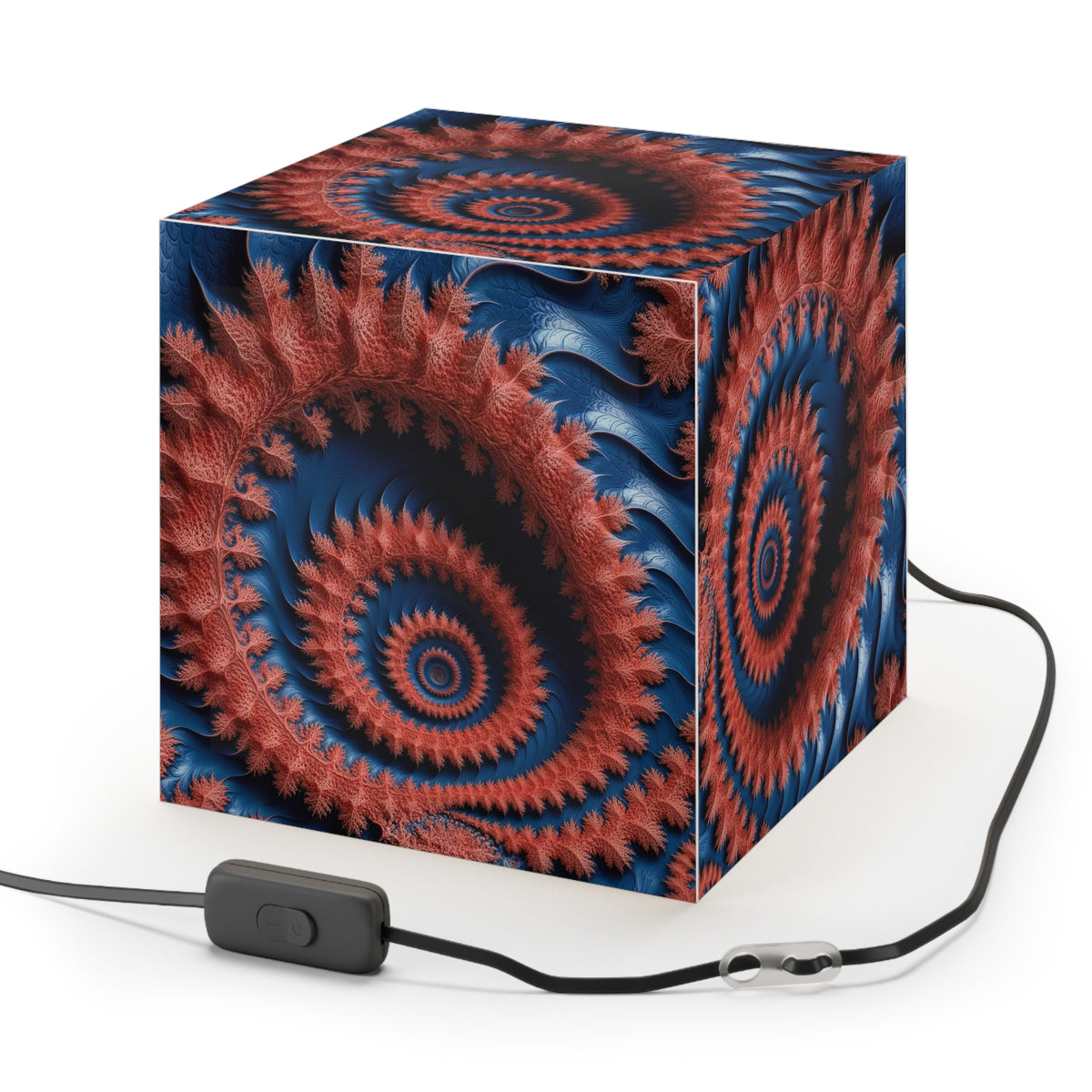 DECO - Lampe Cubique Fractale Courbe de Dragon