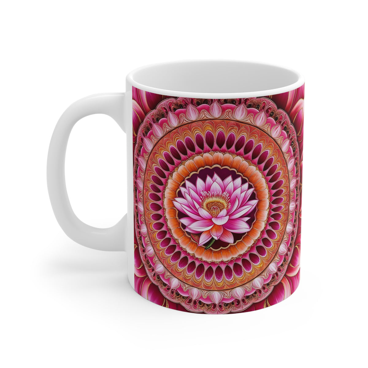 Mug blanc Mandala de l'Amour Inconditionnel