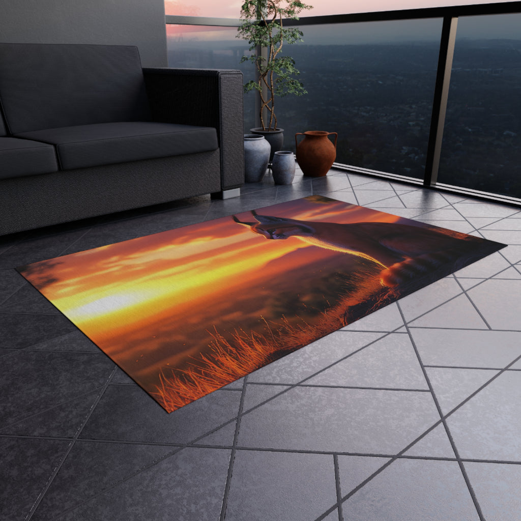 Tapis de salon Caracal au Lever du Soleil