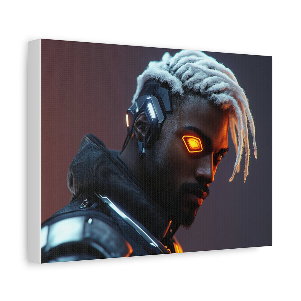 Tableau Combattant Dreadlocks Œil Cyborg