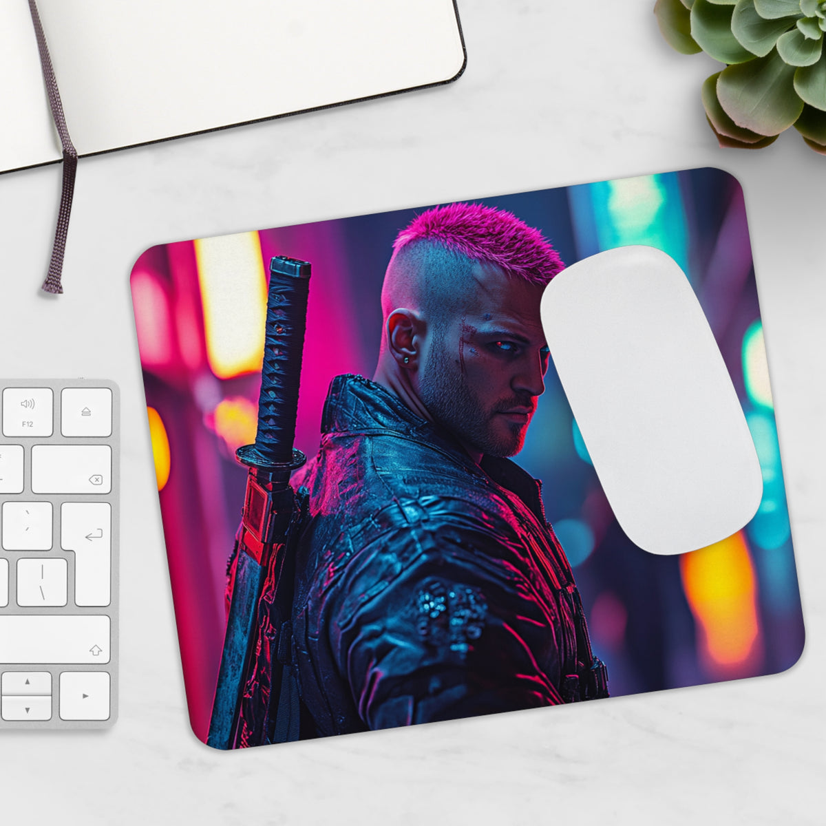 Tapis de souris Combattant avec Katana