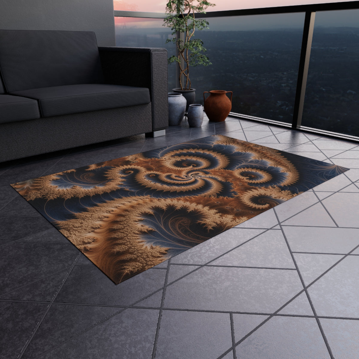 Tapis de salon Courbe de Tarry
