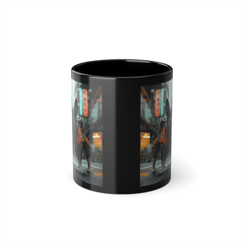 Mug Boston Terrier Cyberpunk