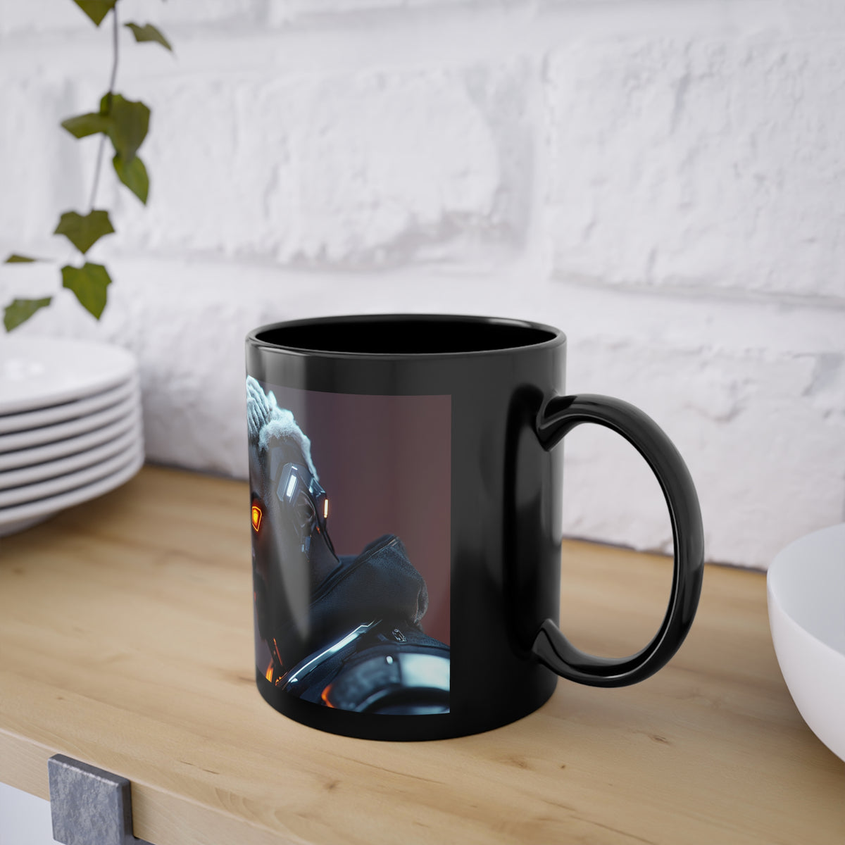 Mug Cyberpunk Soldat Œil Bionique