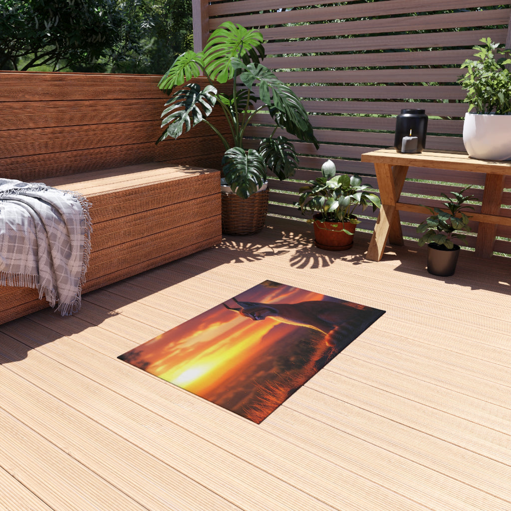 Tapis de salon Caracal au Lever du Soleil
