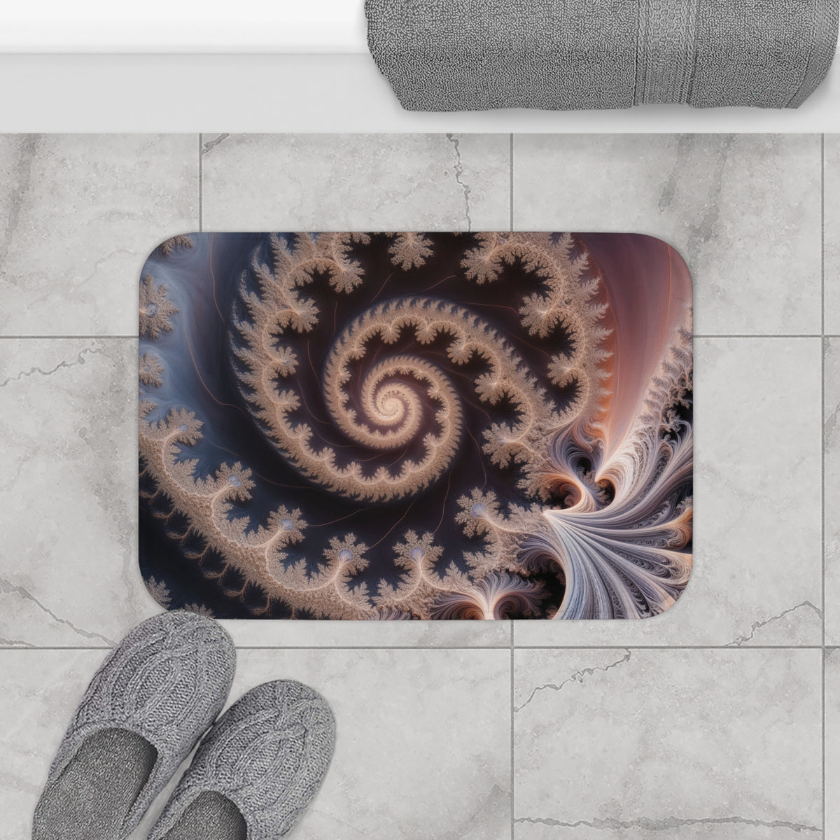 Tapis salle de bain Courbe de Péano-Vicsek
