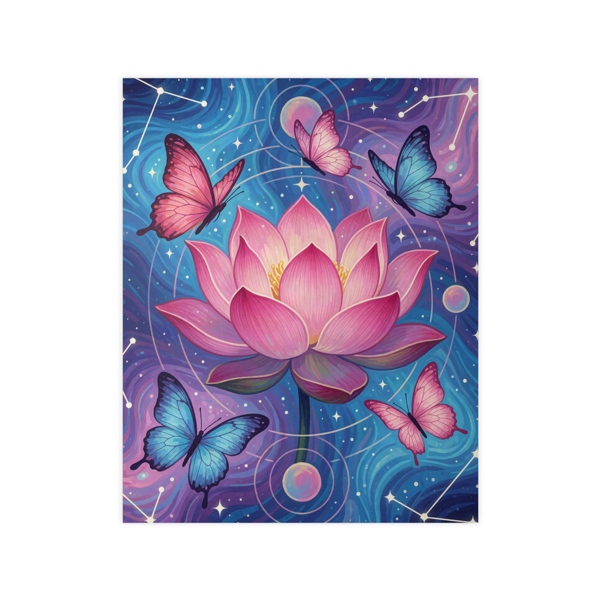 Poster Lotus Céleste