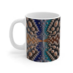 Mug blanc Fractal Tapis de Sirpinski