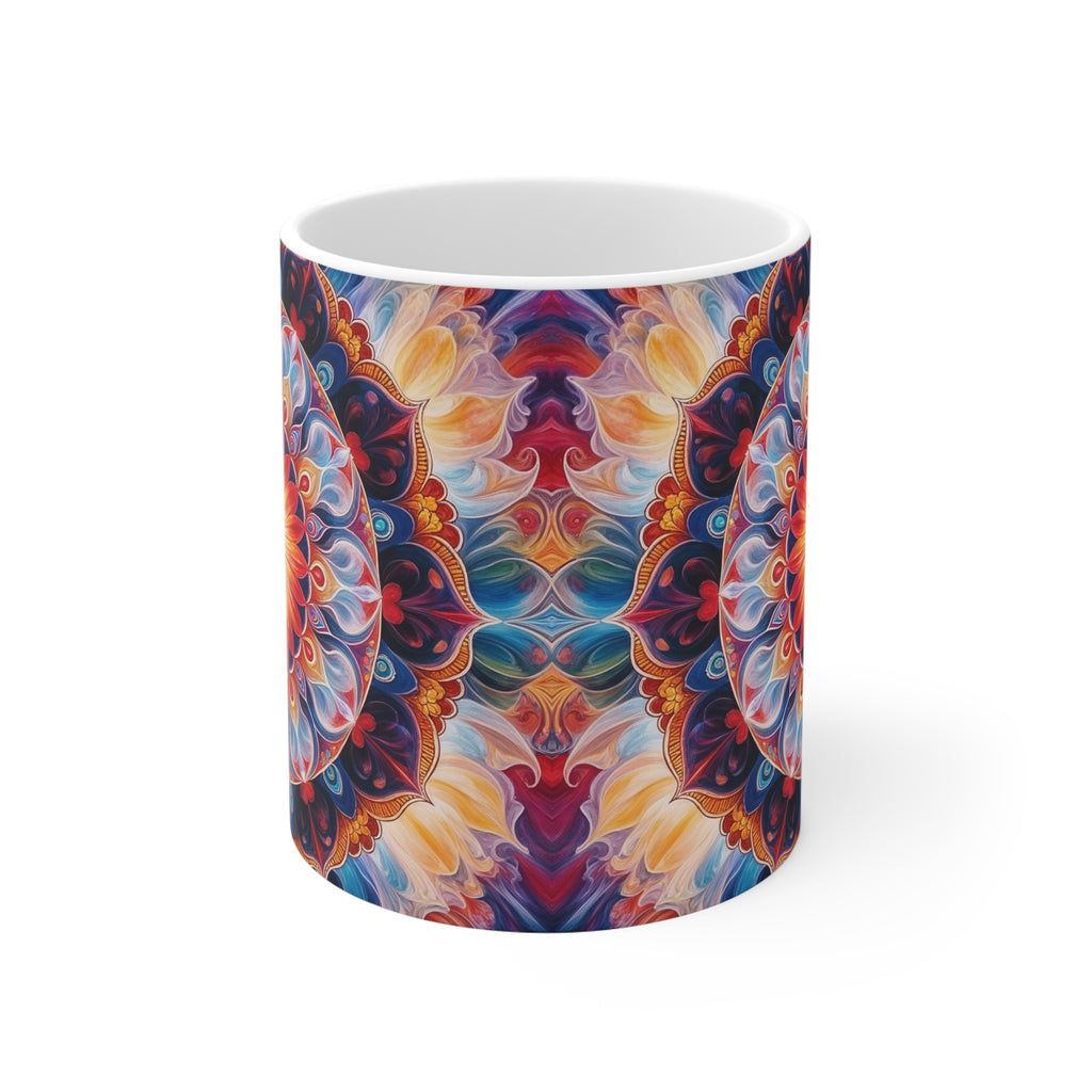 Mug blanc Mandala de la Compassion