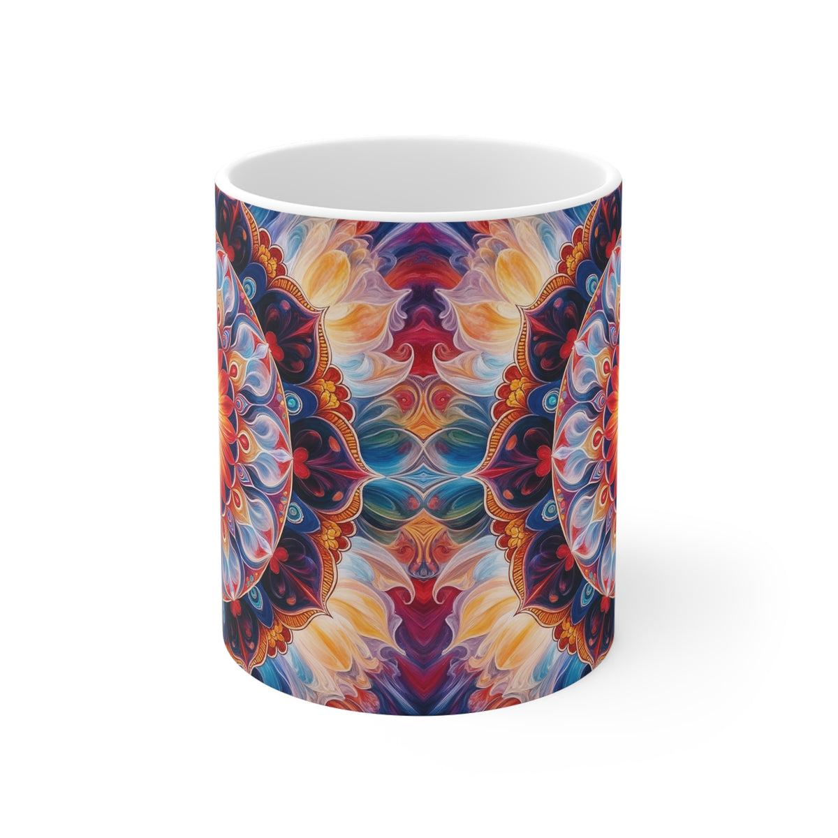 Mug blanc Mandala de la Compassion