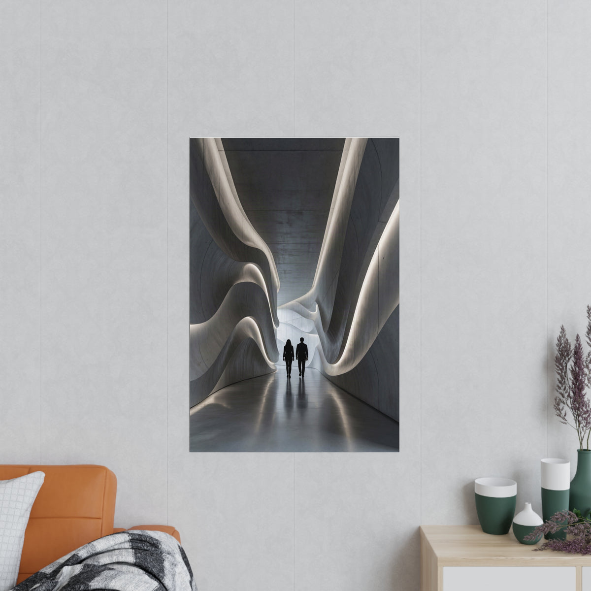 Poster Couloir Futuriste