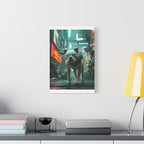 Tableau Staddfordshire-Bull-Terrier Cyberpunk