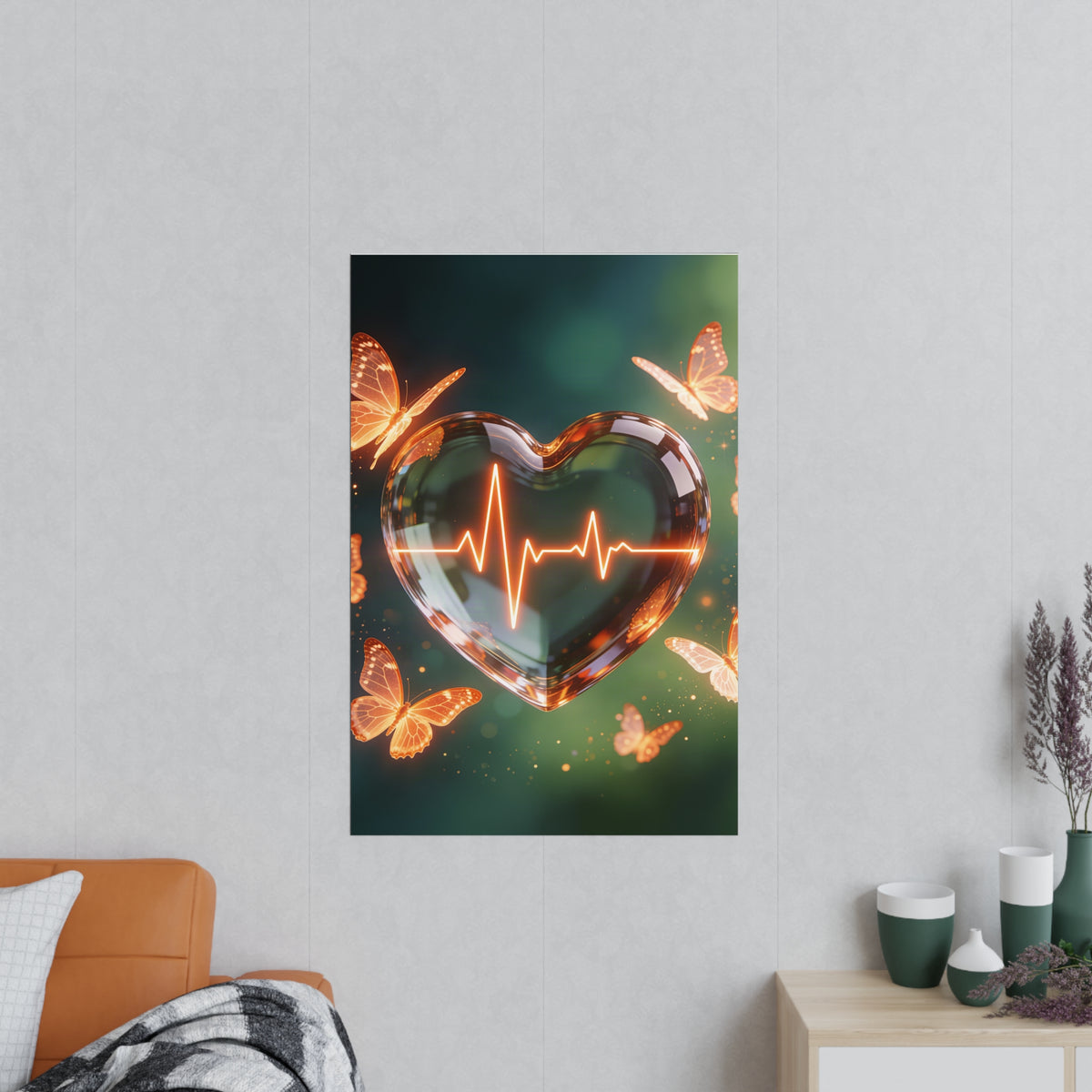 Poster Coeur Vibrant